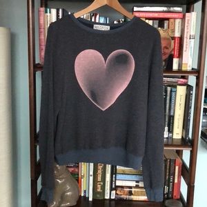 Wildfox Heart Sweatshirt Size Small